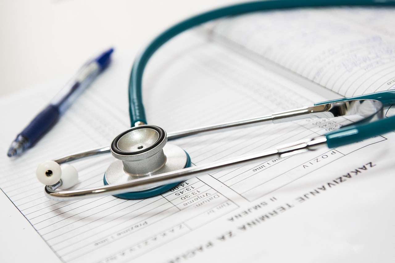 Stethoscope on medical records representing HIPAA authorization
